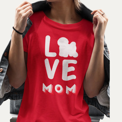 Love Mom"-Unisex Bichon Frise T-Shirt for Dog Owners