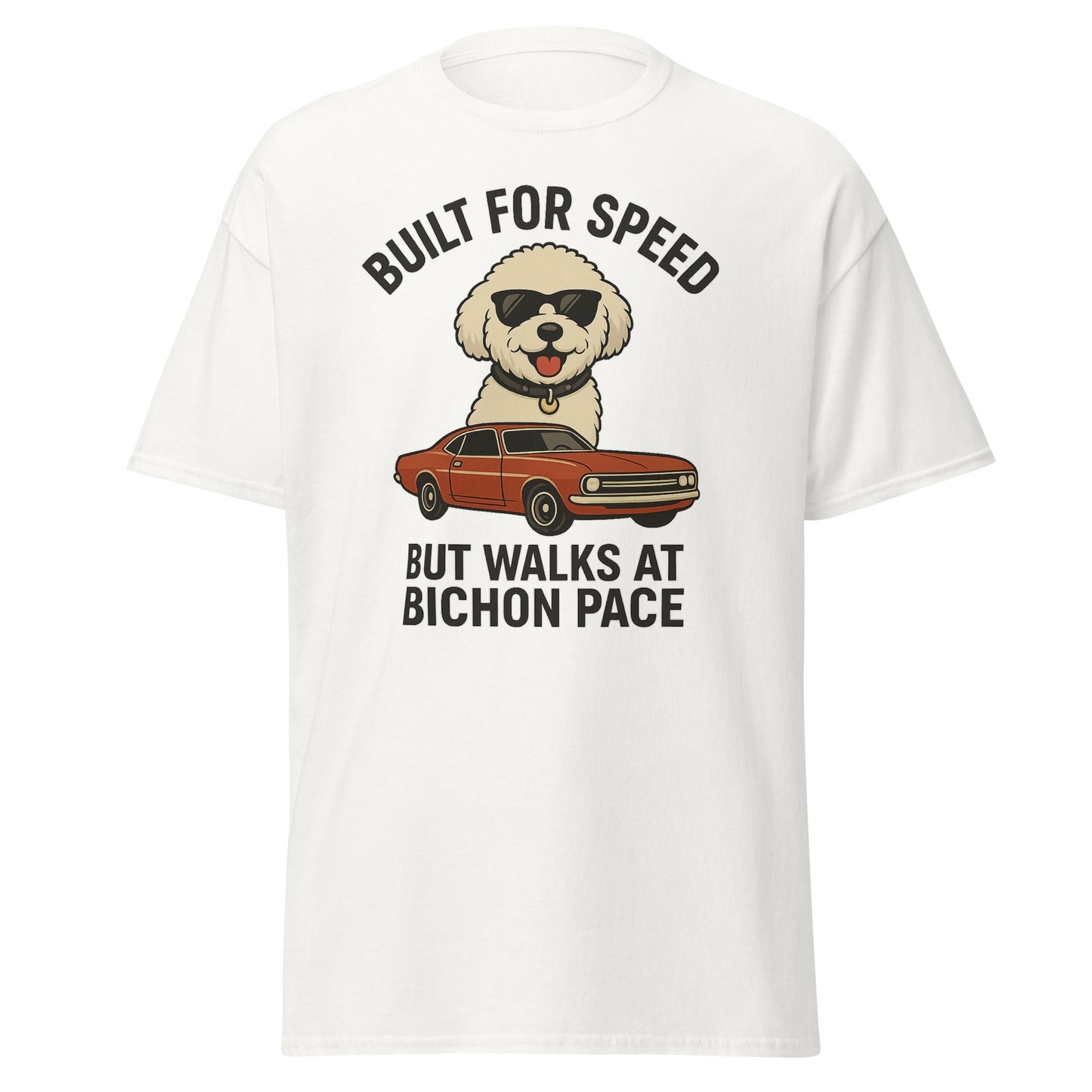 Built for Speed – Funny Bichon Frise Dad T-Shirt for Father’s Day - Fun Factory Frise