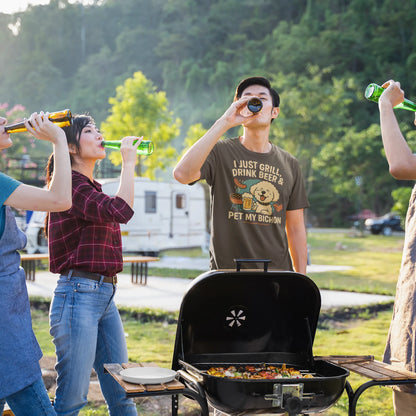 Grill, Beer & Bichon – Funny Dog Dad T-Shirt for Father’s Day