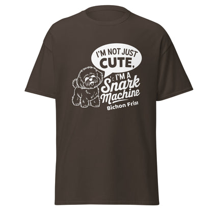 "I’m Not Just Cute I’m A Snark Machine"-Unisex Bichon Frise T-Shirt for Dog Owners