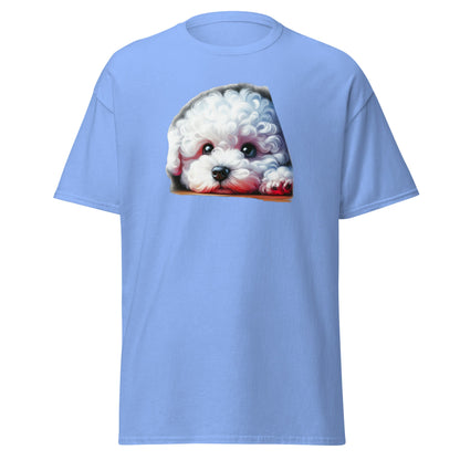 Peeping Bichon Frize-Unisex Bichon Frise T-Shirt for Dog Owners