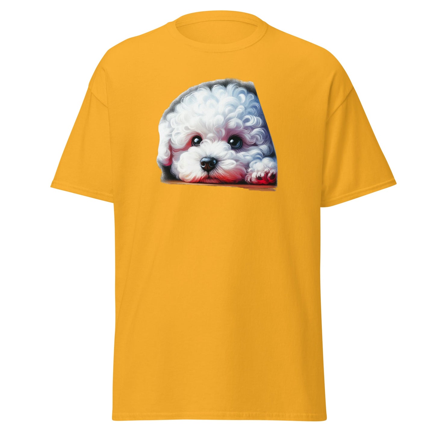 Peeping Bichon Frize-Unisex Bichon Frise T-Shirt for Dog Owners
