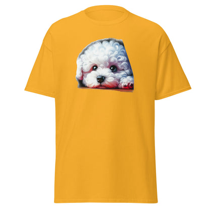 Peeping Bichon Frize-Unisex Bichon Frise T-Shirt for Dog Owners