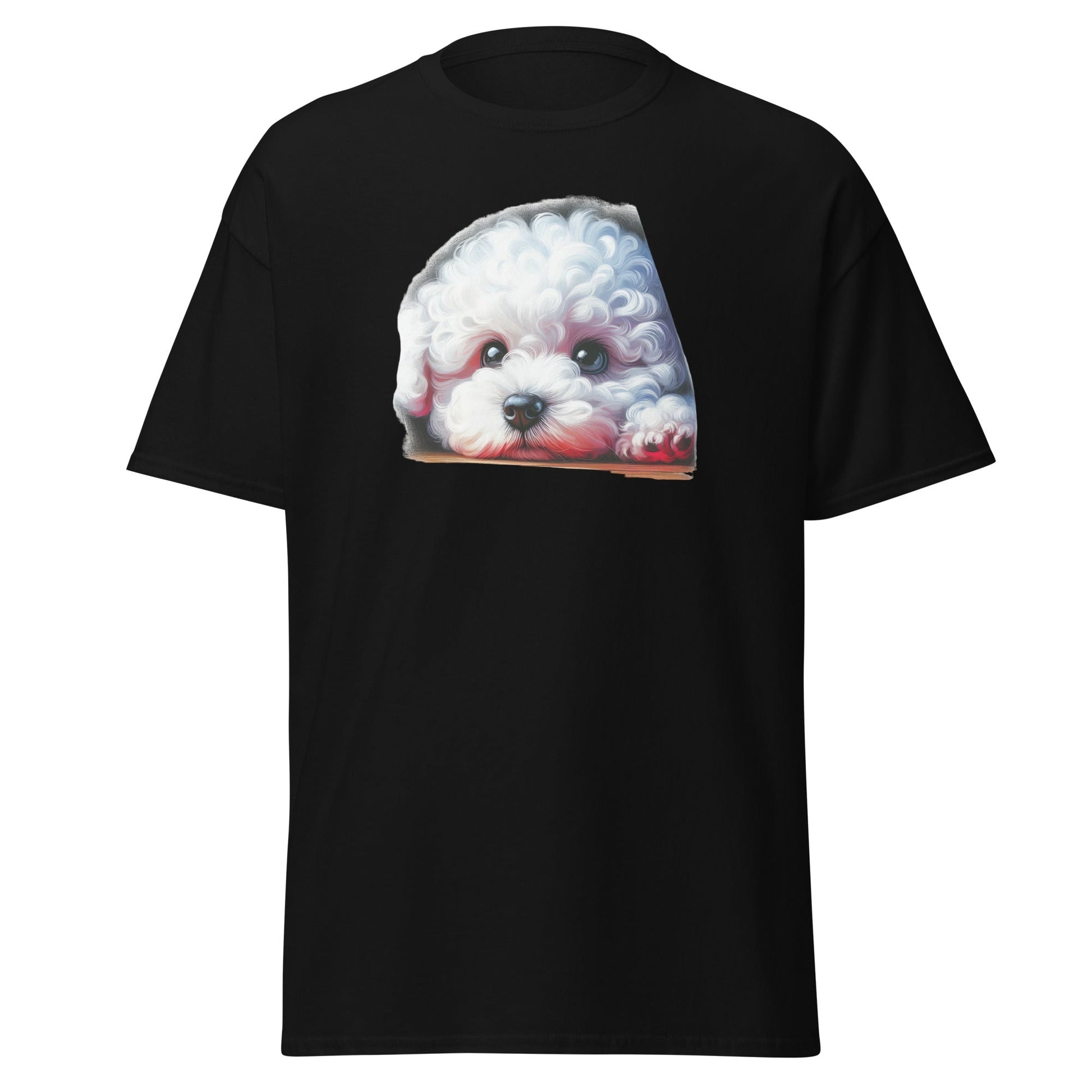 Peeping Bichon Frize-Unisex Bichon Frise T-Shirt for Dog Owners