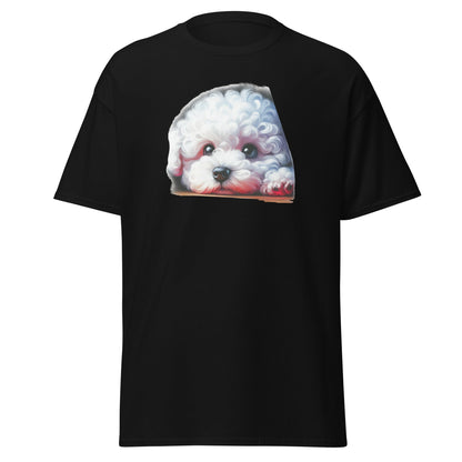 Peeping Bichon Frize-Unisex Bichon Frise T-Shirt for Dog Owners