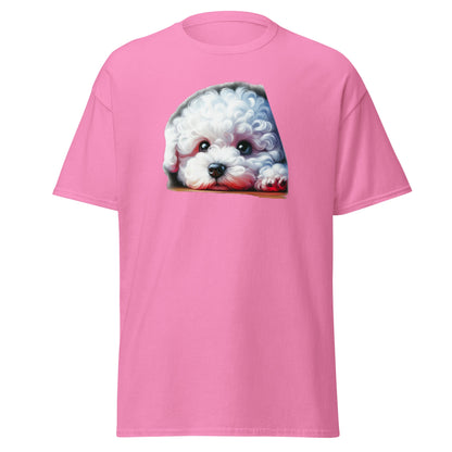 Peeping Bichon Frize-Unisex Bichon Frise T-Shirt for Dog Owners