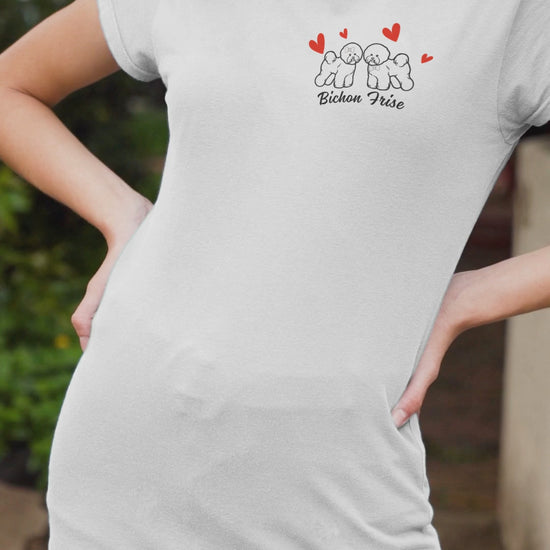 "Valentine's Day for women and men"-Unisex Bichon Frise T-Shirt for Dog Owners