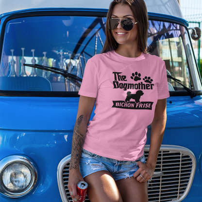 "A kutyaanya bicho fríz" - vicces unisex póló (fekete dizájn)