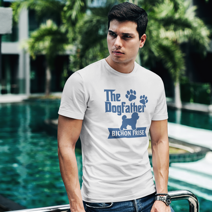 Dog Father Bichon Tee | Blue