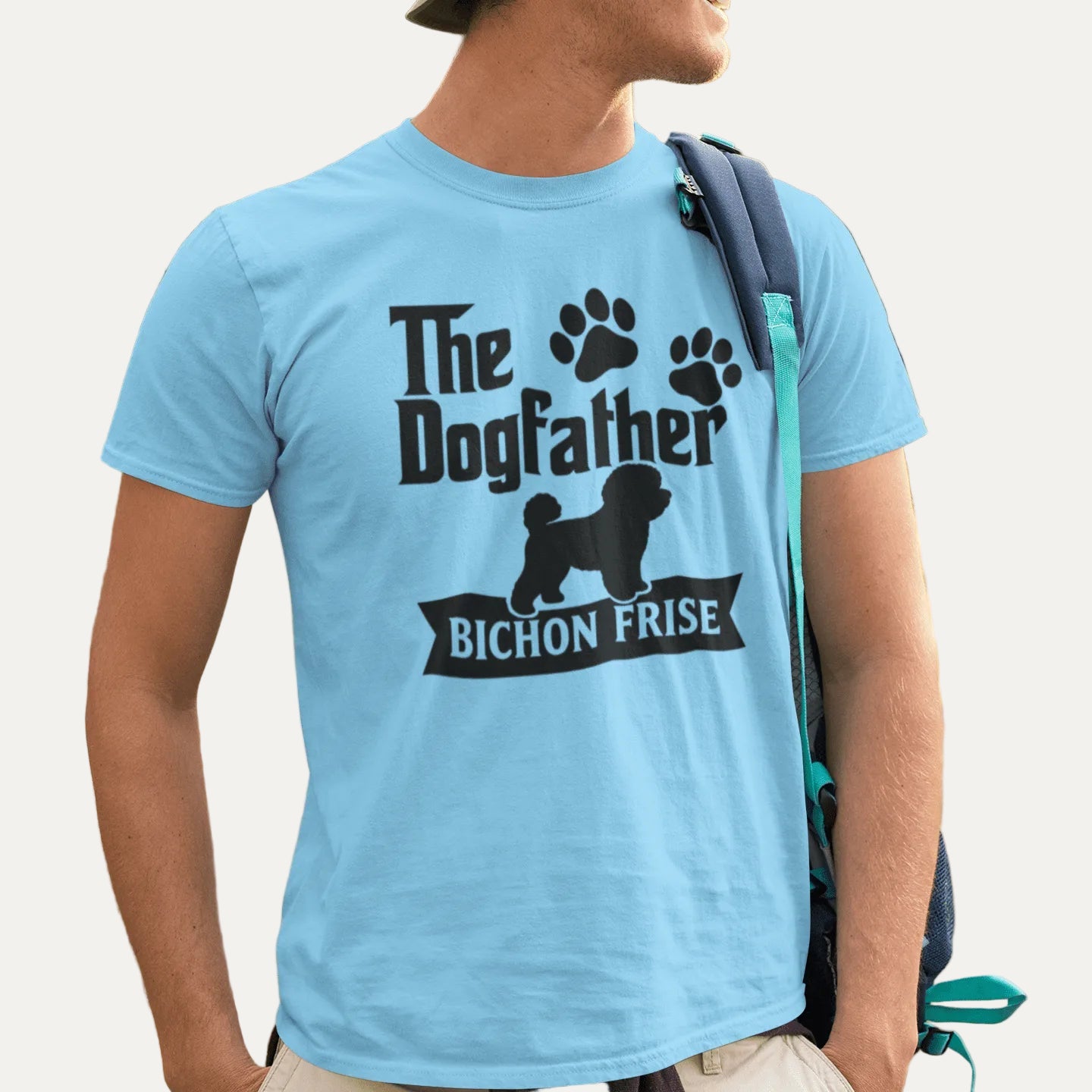 "The Dog Father Bicho Frise" - Funny Unisex T-Shirt (Black Design) - Fun Factory Frise