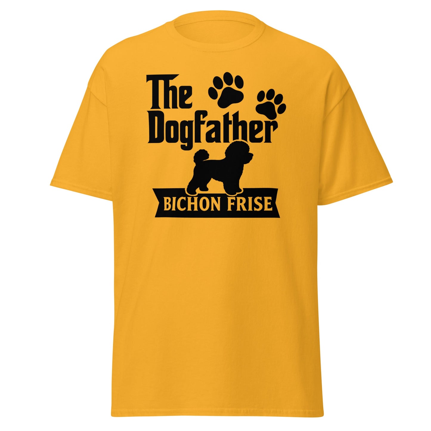 "The Dog Father Bicho Frise" - Funny Unisex T-Shirt (Black Design) - Fun Factory Frise