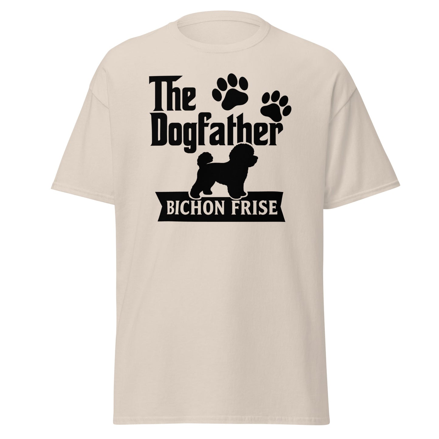 "The Dog Father Bicho Frise" - Funny Unisex T-Shirt (Black Design) - Fun Factory Frise