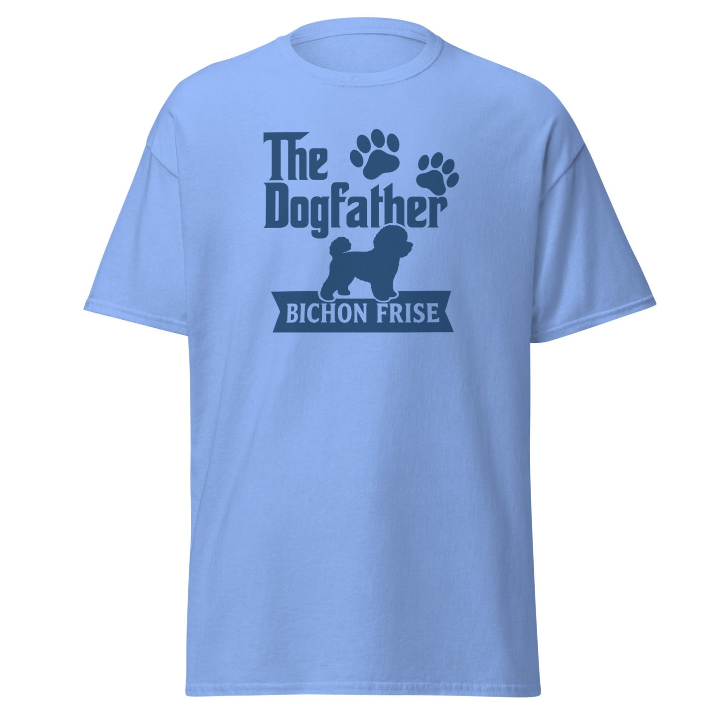 "The Dog Father Bicho Frise" - Funny Unisex T-Shirt (Blue Design) - Fun Factory Frise