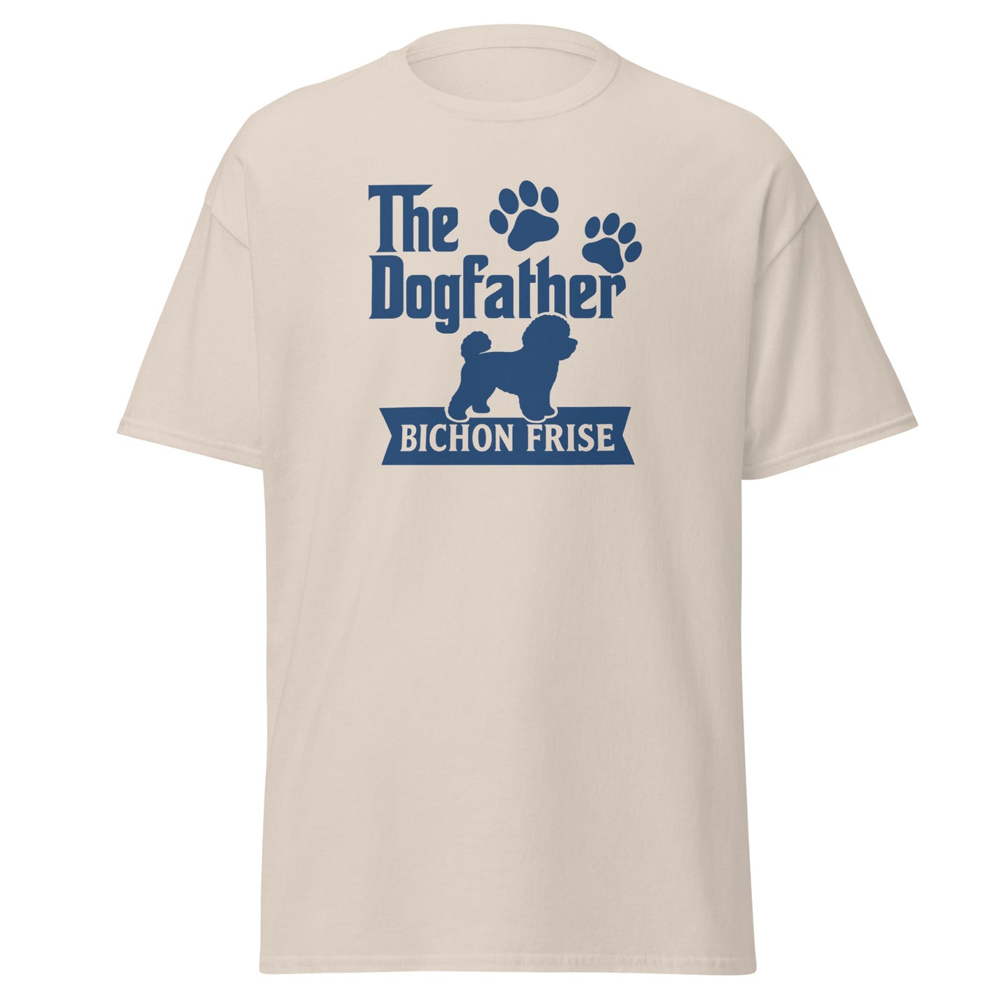 "The Dog Father Bicho Frise" - Funny Unisex T-Shirt (Blue Design) - Fun Factory Frise