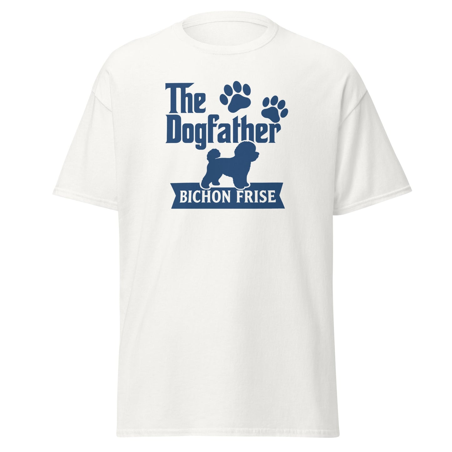 "The Dog Father Bicho Frise" - Funny Unisex T-Shirt (Blue Design) - Fun Factory Frise