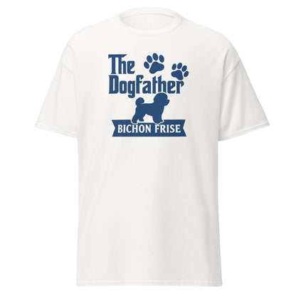 "The Dog Father Bicho Frise" - Funny Unisex T-Shirt (Blue Design) - Fun Factory Frise