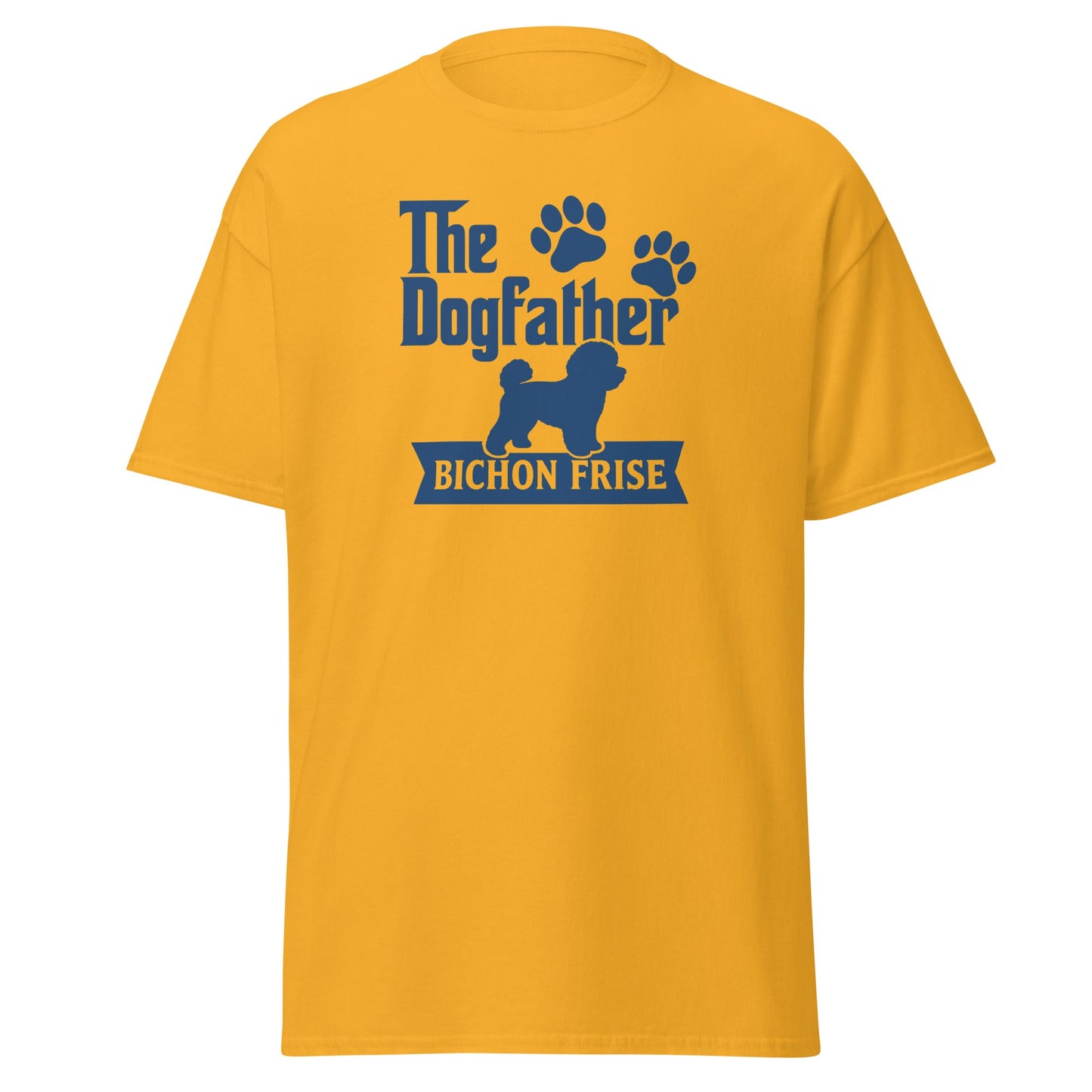 "The Dog Father Bicho Frise" - Funny Unisex T-Shirt (Blue Design) - Fun Factory Frise