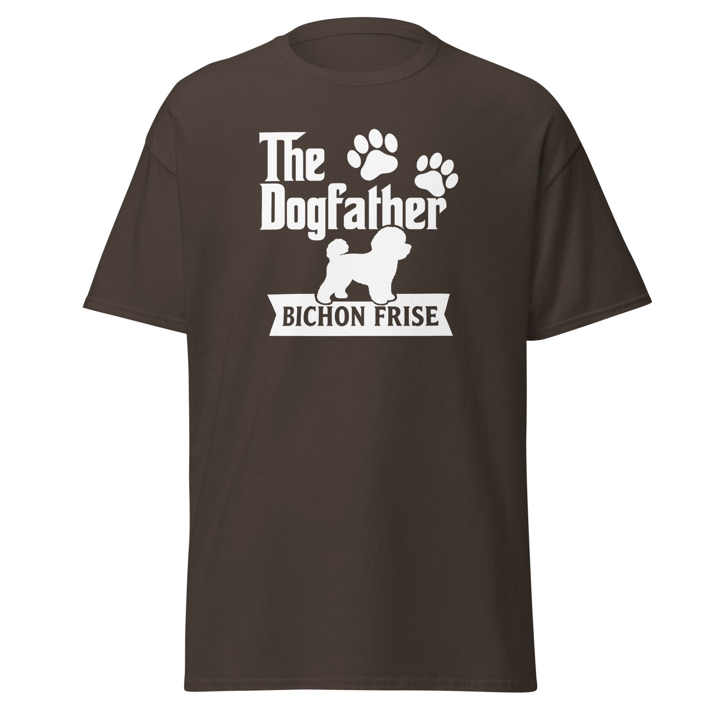 "The Dog Father Bicho Frise" - Funny Unisex T-Shirt (White Design) - Fun Factory Frise