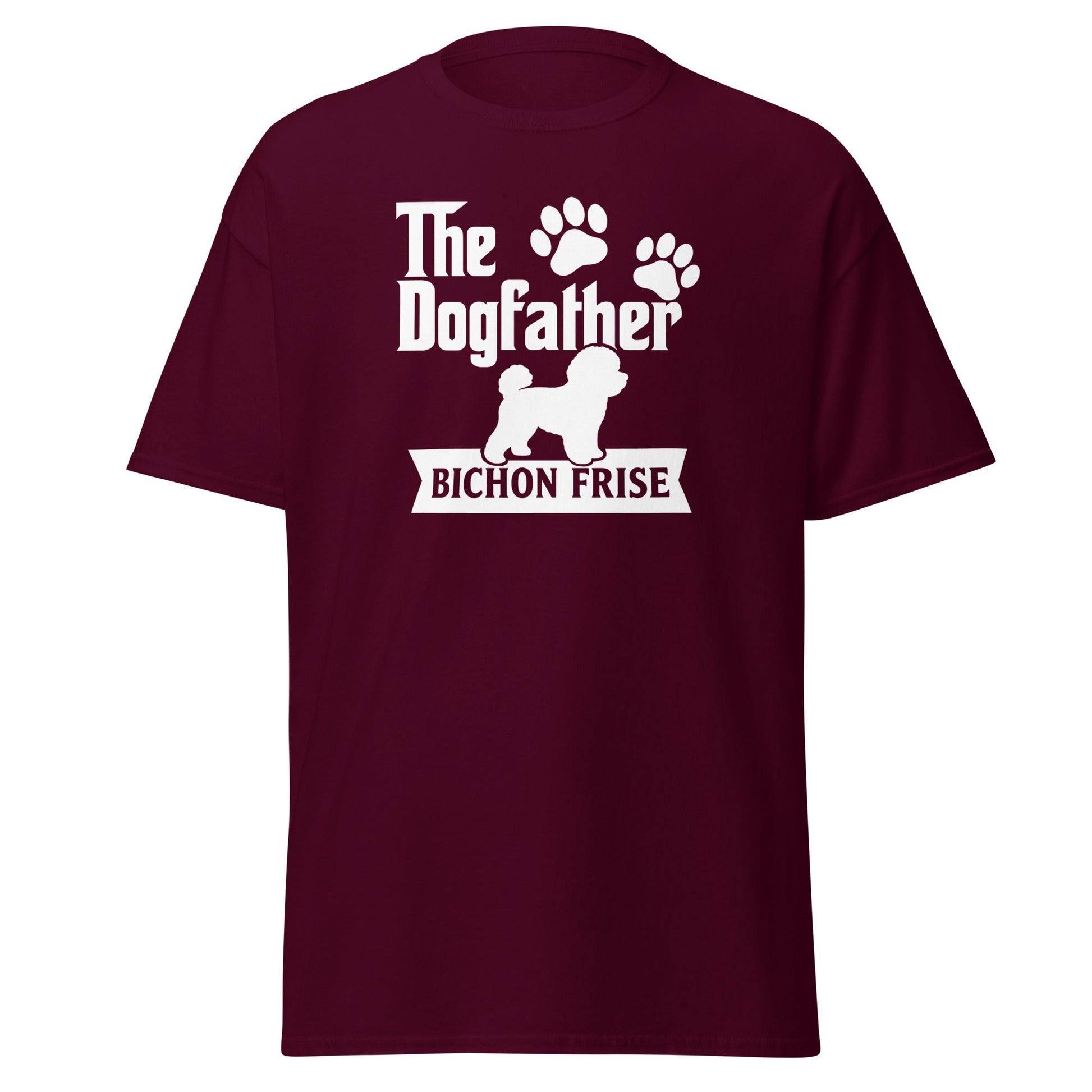 "The Dog Father Bicho Frise" - Funny Unisex T-Shirt (White Design) - Fun Factory Frise