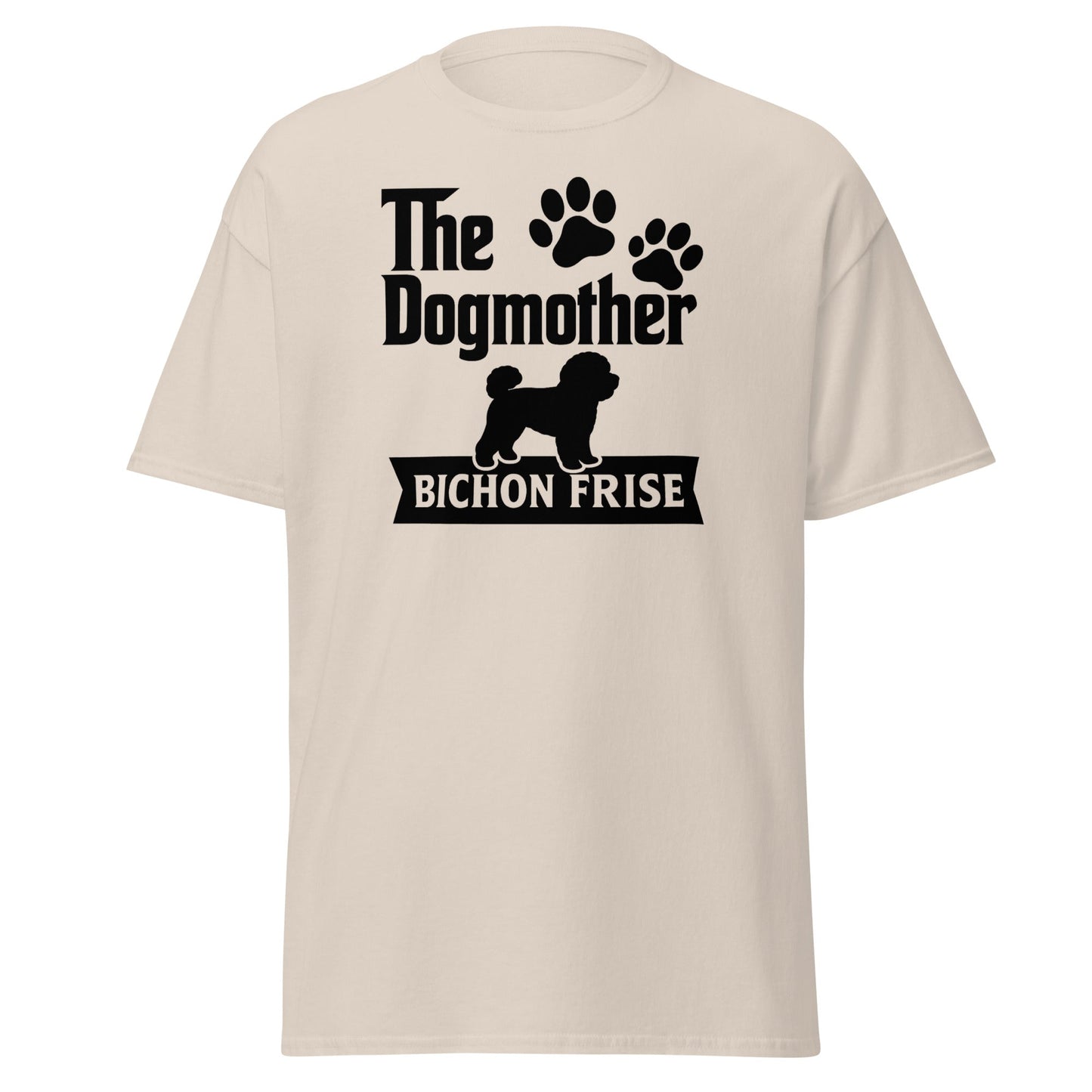 "The Dog Mother Bicho Frise" - Funny Unisex T-Shirt (Black Design) - Fun Factory Frise