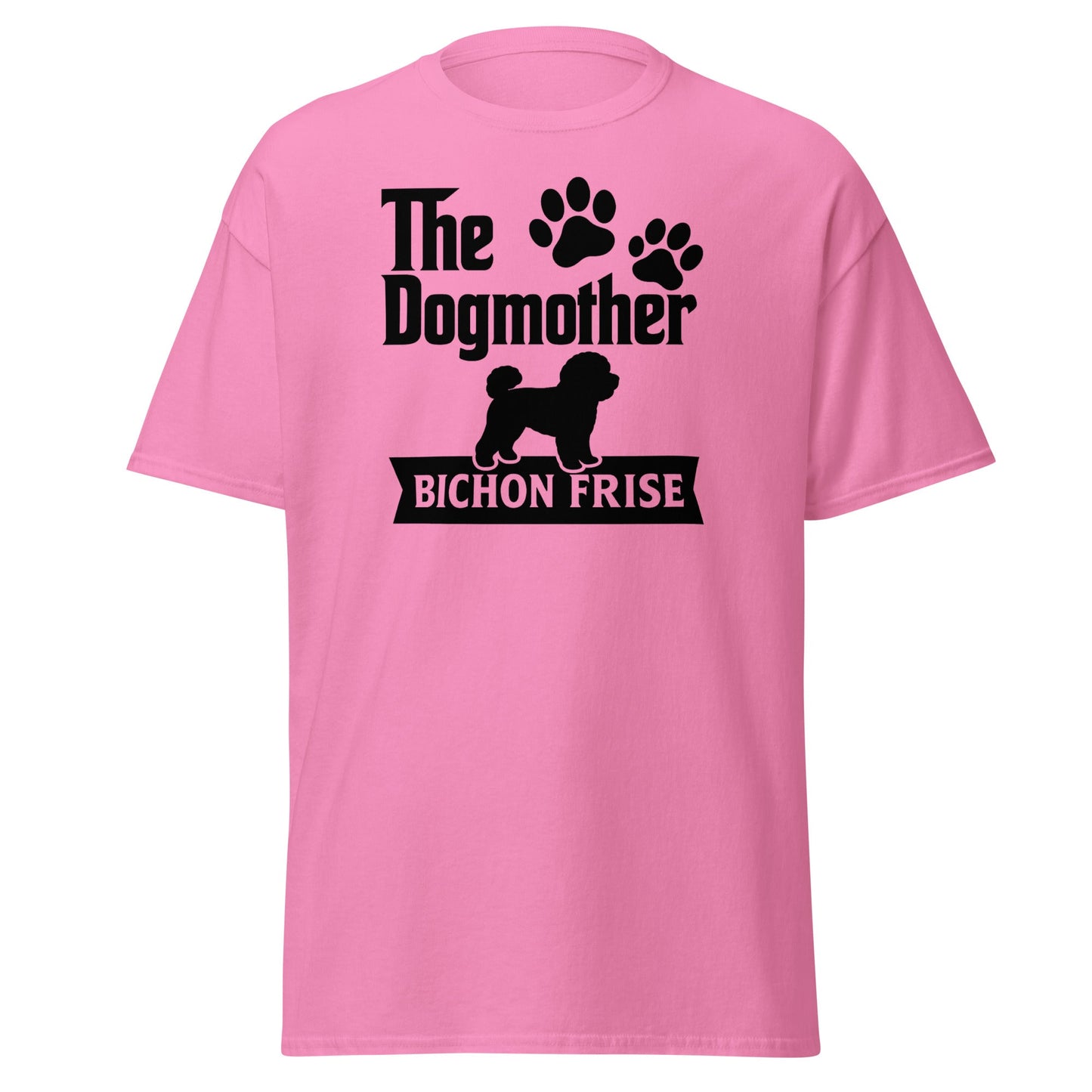 "The Dog Mother Bicho Frise" - Funny Unisex T-Shirt (Black Design) - Fun Factory Frise
