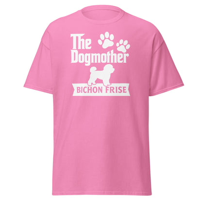 "The Dog Mother Bicho Frise" - Funny Unisex T-Shirt (White Design) - Fun Factory Frise