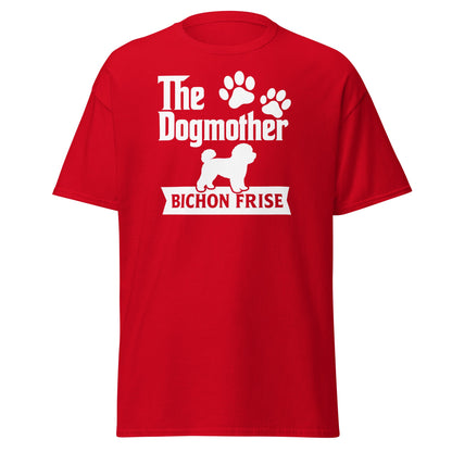 "The Dog Mother Bicho Frise" - Funny Unisex T-Shirt (White Design) - Fun Factory Frise