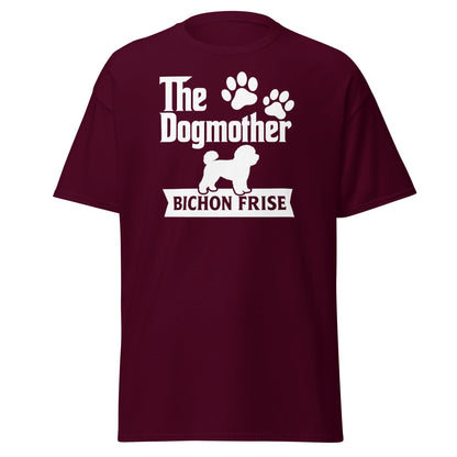 "The Dog Mother Bicho Frise" - Funny Unisex T-Shirt (White Design) - Fun Factory Frise