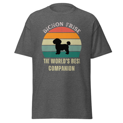 Unisex Bichon Frise T-Shirt for Dog Owners: "The world's best companion"