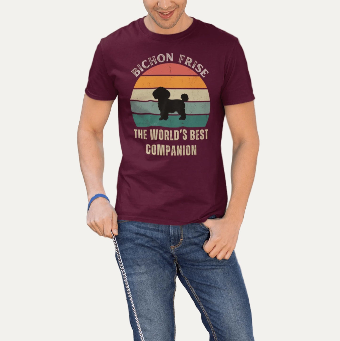 Unisex Bichon Frise T-Shirt for Dog Owners: "The world's best companion"