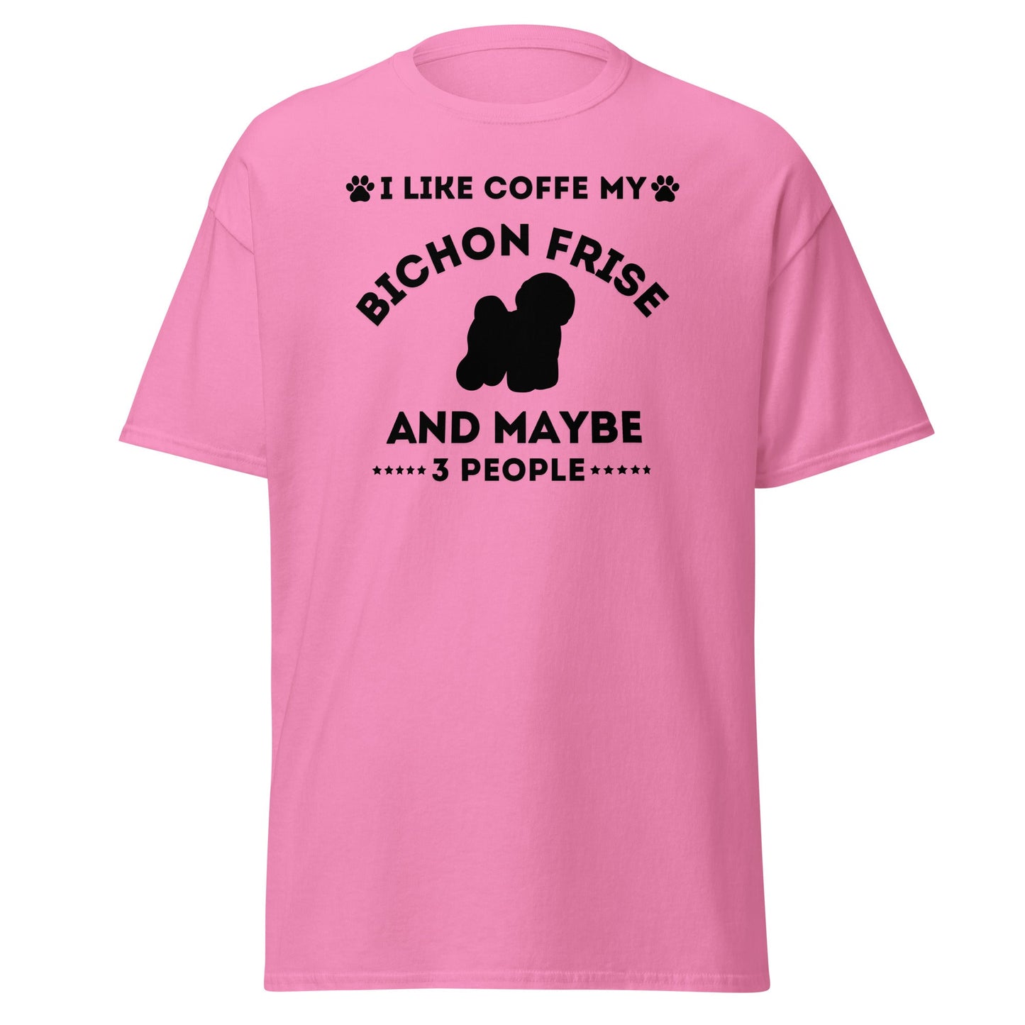 "I Like Coffe My Bichon Frise"-Unisex Bichon Frise T-Shirt for Dog Owners