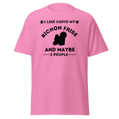 "I Like Coffe My Bichon Frise"-Unisex Bichon Frise T-Shirt for Dog Owners