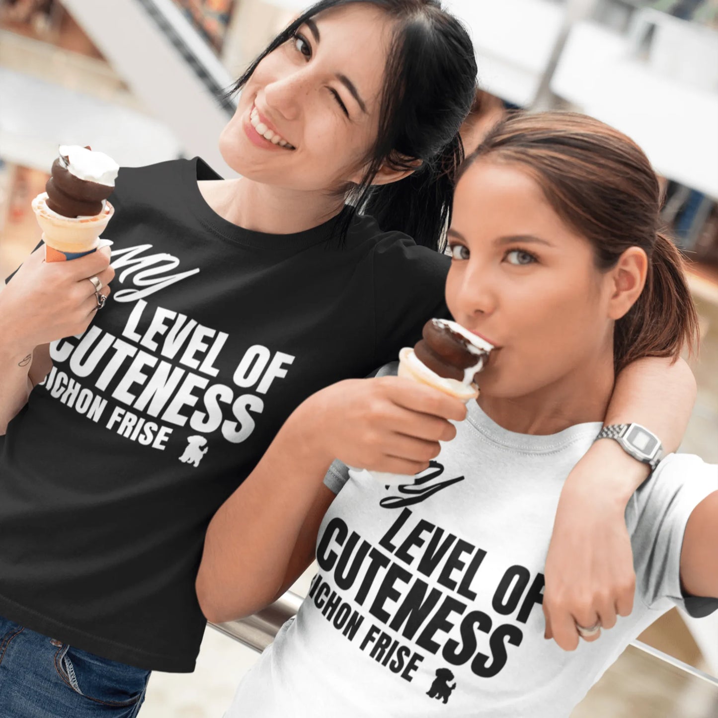 "My Level Of Cuteness Bichon Frise"-Unisex Bichon Frise T-Shirt for Dog Owners