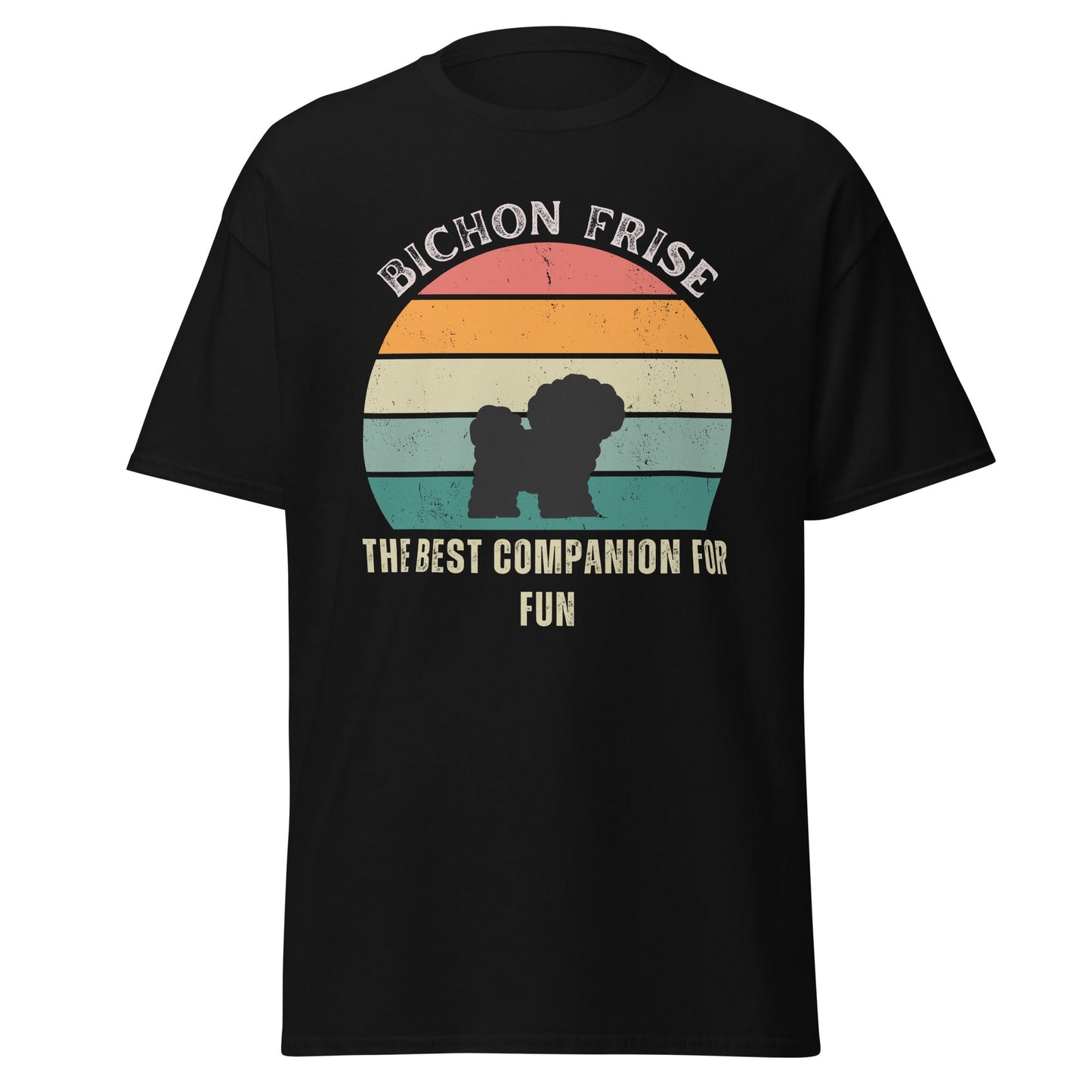 Unisex Bichon Frise T-Shirt for Dog Owners:"The Best Companion For Fun"