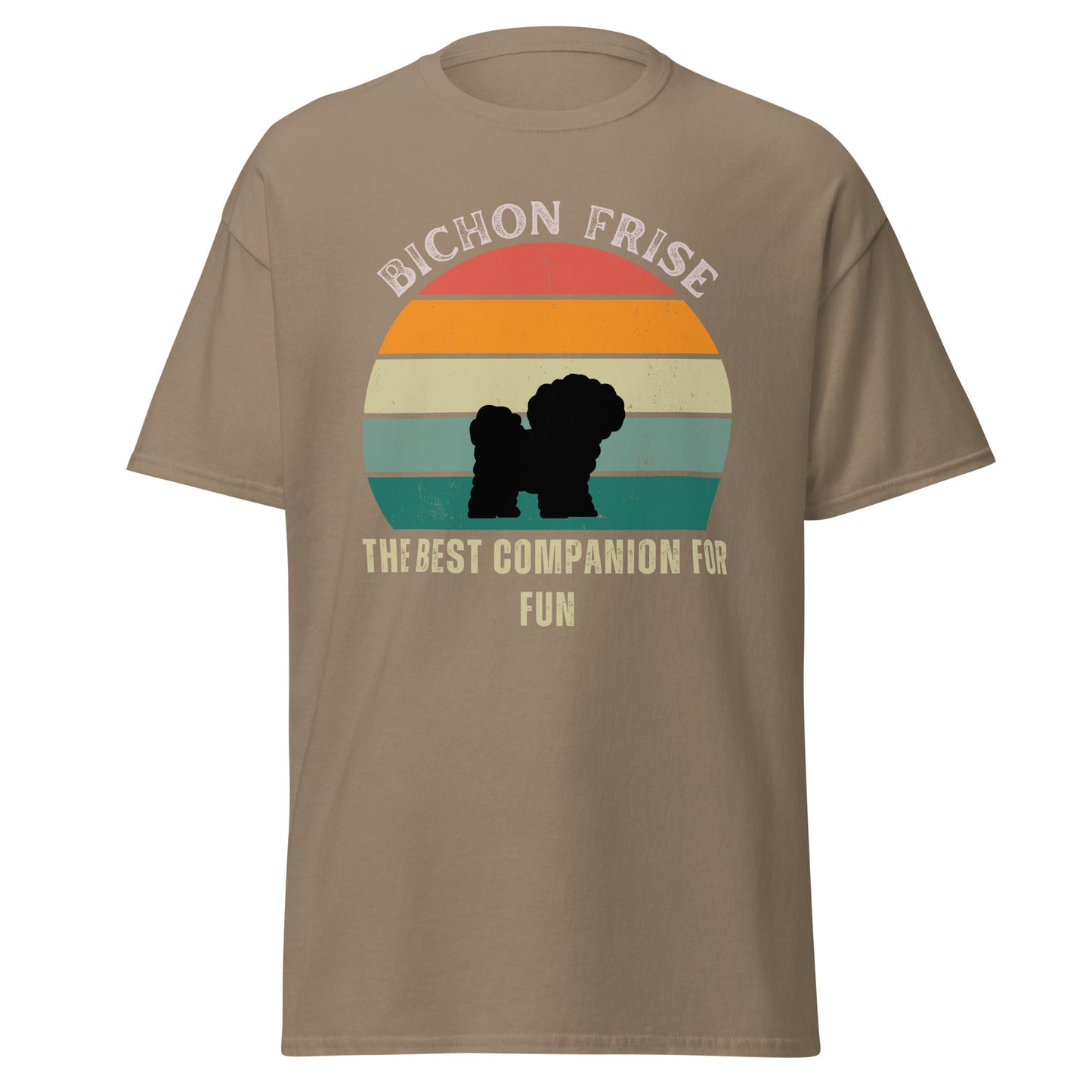 Unisex Bichon Frise T-Shirt for Dog Owners:"The Best Companion For Fun"