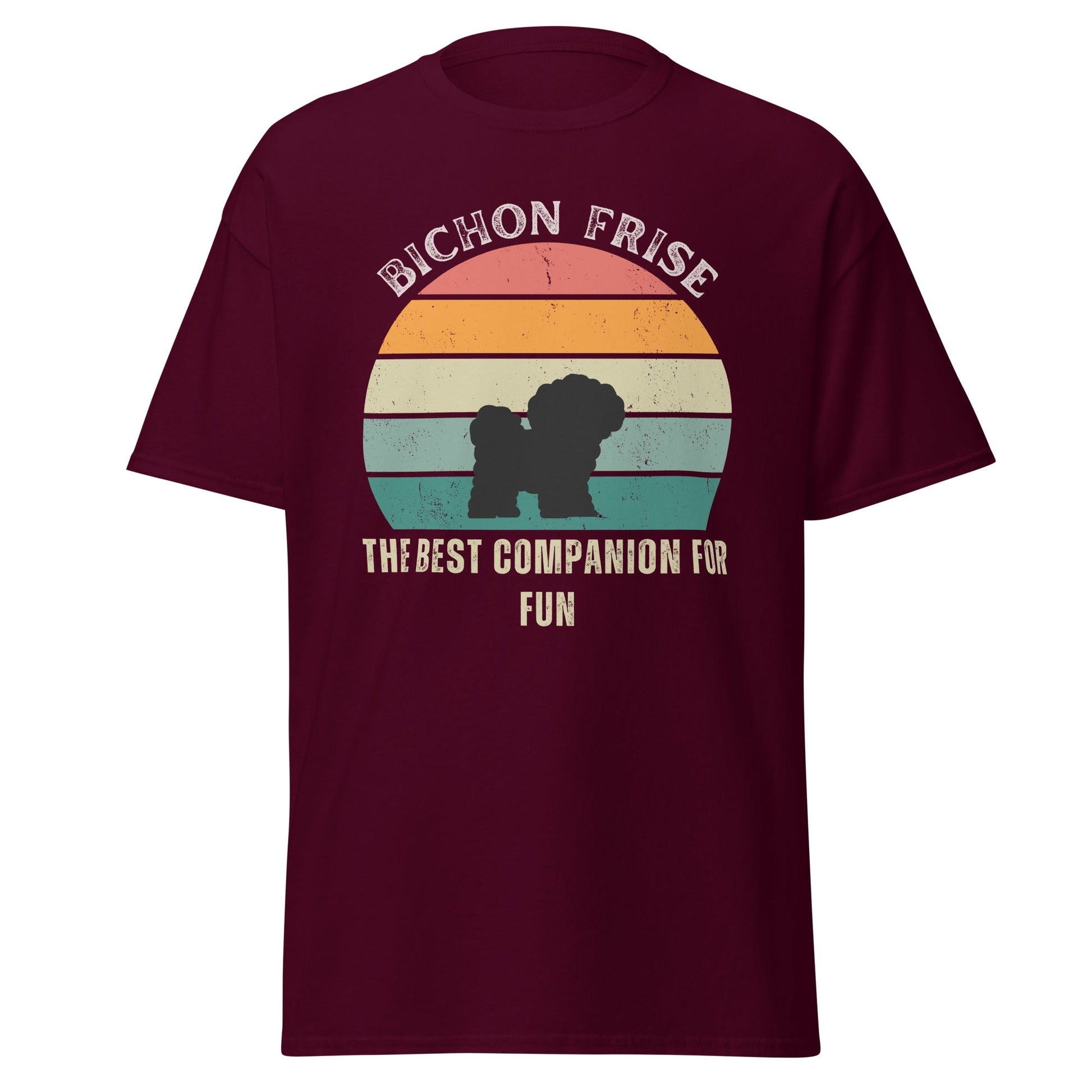 Unisex Bichon Frise T-Shirt for Dog Owners:"The Best Companion For Fun"