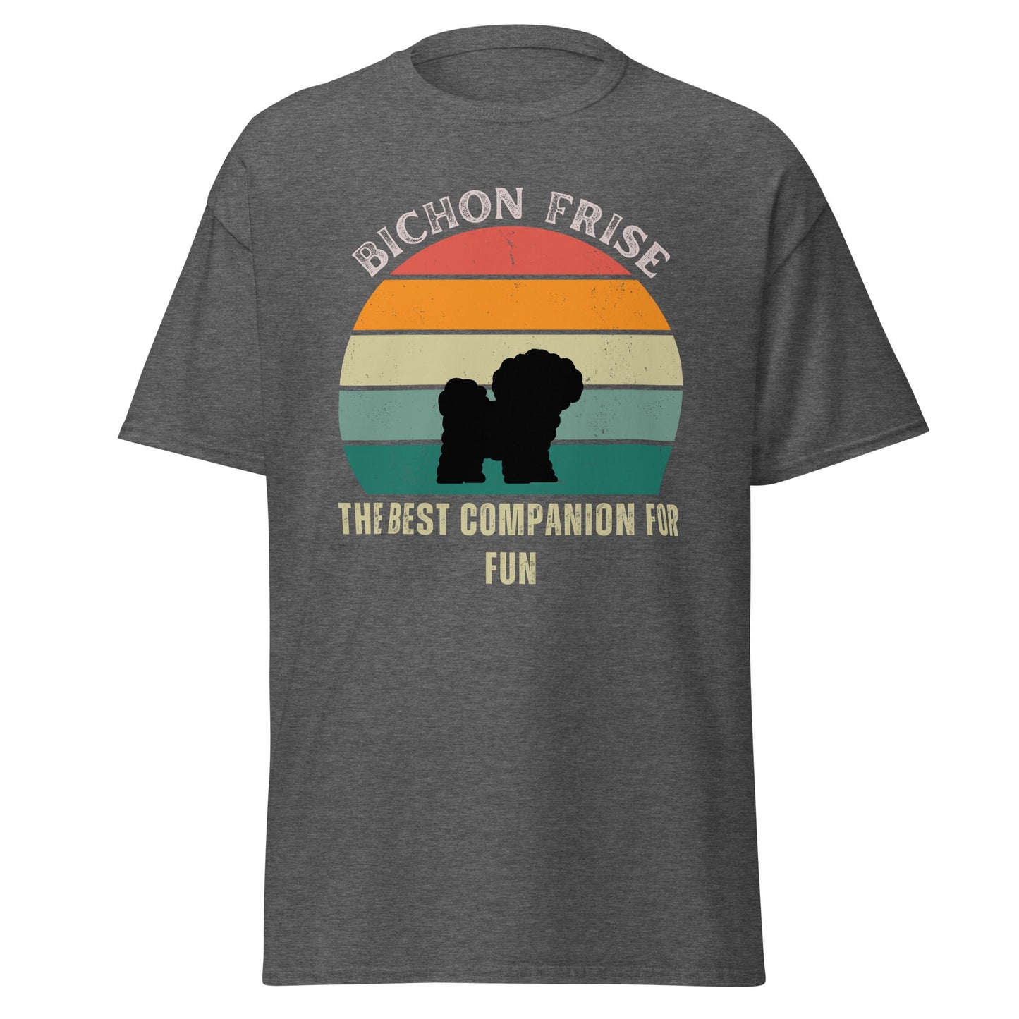 Unisex Bichon Frise T-Shirt for Dog Owners:"The Best Companion For Fun"