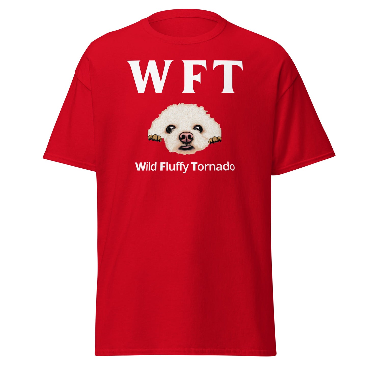 "WFT – Wild Fluffy Tornado"-Unisex Bichon Frise T-Shirt for Dog Owners