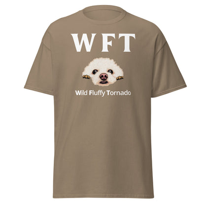 "WFT – Wild Fluffy Tornado"-Unisex Bichon Frise T-Shirt for Dog Owners