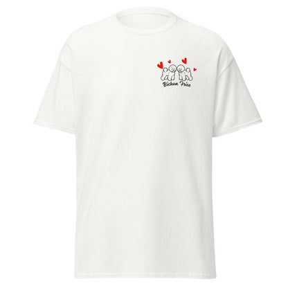 "Valentine's Day for women and men"-Unisex Bichon Frise T-Shirt for Dog Owners