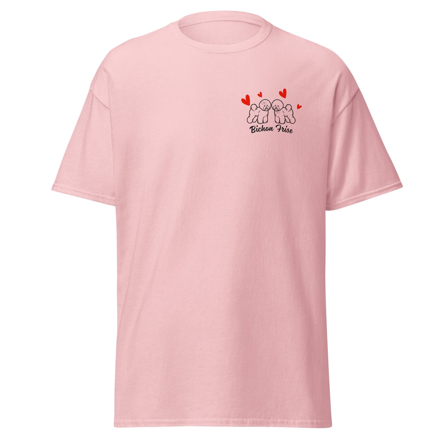"Valentine's Day for women and men"-Unisex Bichon Frise T-Shirt for Dog Owners