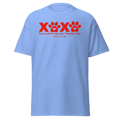 "XXXX Paws and kisses every day is Valentine's Day!"-Unisex Bichon Frise T-Shirt for Dog Owners